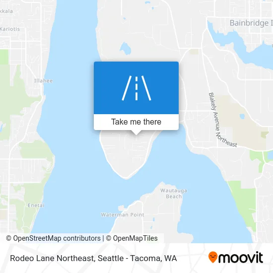 Rodeo Lane Northeast map