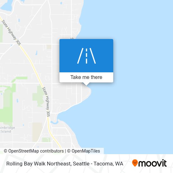 Rolling Bay Walk Northeast map