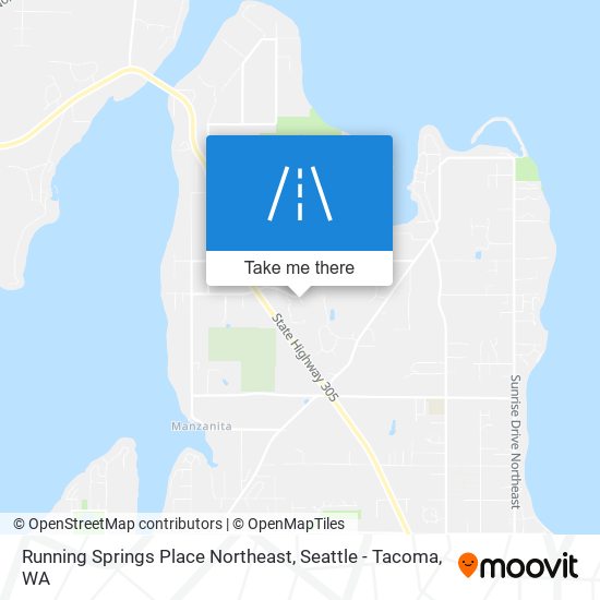 Mapa de Running Springs Place Northeast