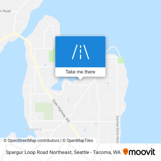 Mapa de Spargur Loop Road Northeast