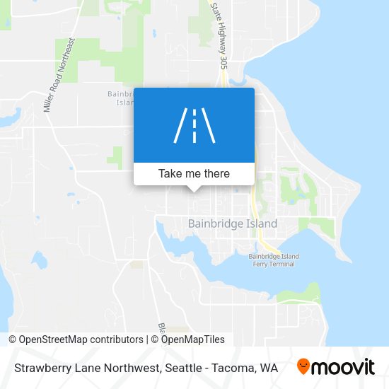 Strawberry Lane Northwest map