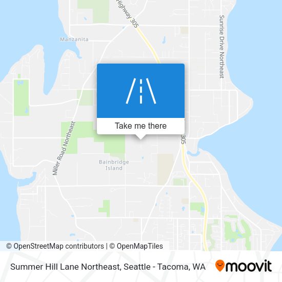 Summer Hill Lane Northeast map