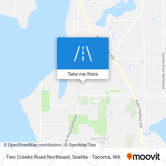 Two Creeks Road Northeast map