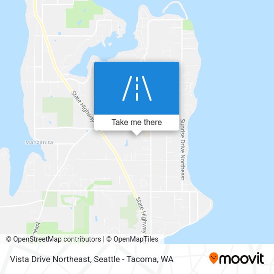 Vista Drive Northeast map