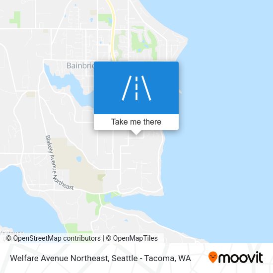 Welfare Avenue Northeast map