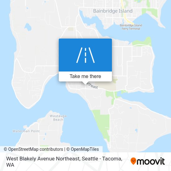 Mapa de West Blakely Avenue Northeast