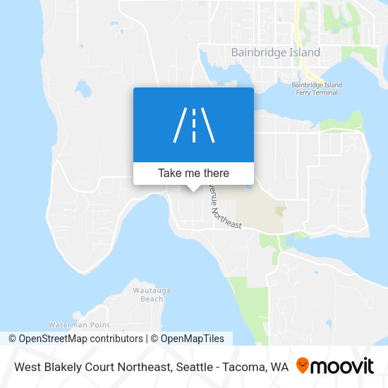 Mapa de West Blakely Court Northeast