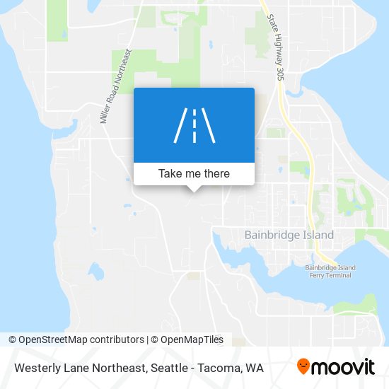 Westerly Lane Northeast map