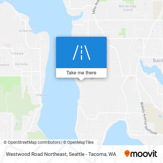 Westwood Road Northeast map