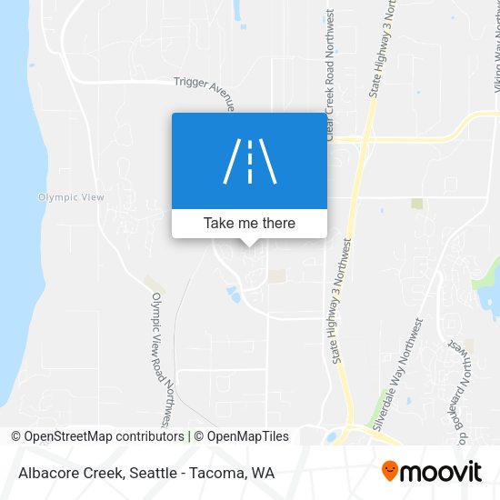 Albacore Creek map