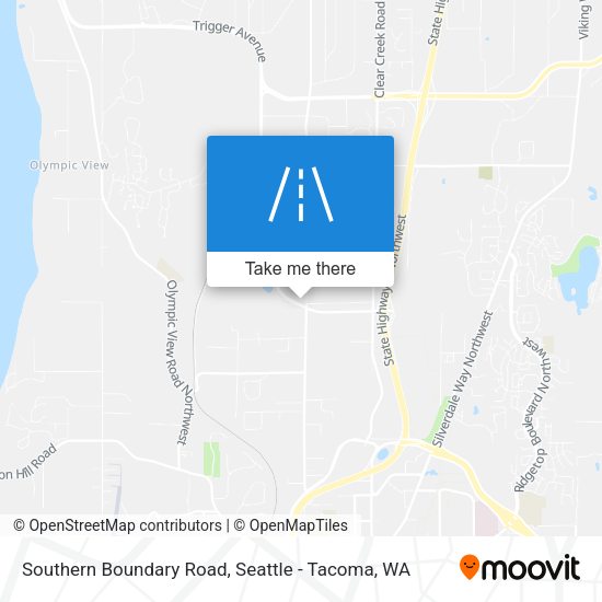 Southern Boundary Road map