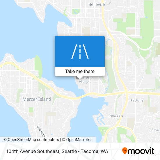 Mapa de 104th Avenue Southeast