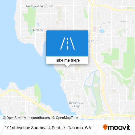 101st Avenue Southeast map