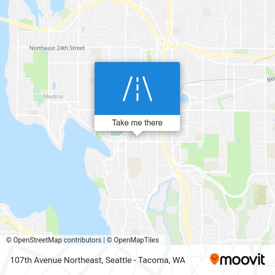 107th Avenue Northeast map