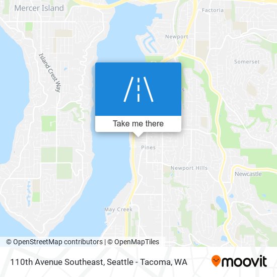 110th Avenue Southeast map