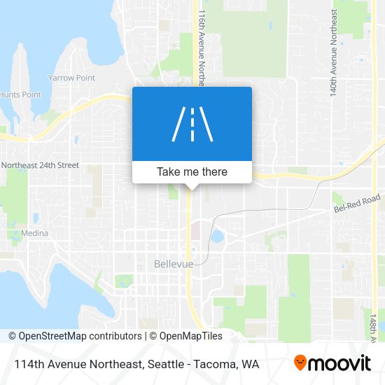 114th Avenue Northeast map