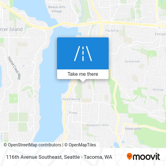 116th Avenue Southeast map