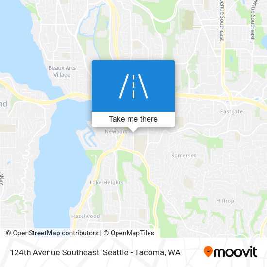 124th Avenue Southeast map