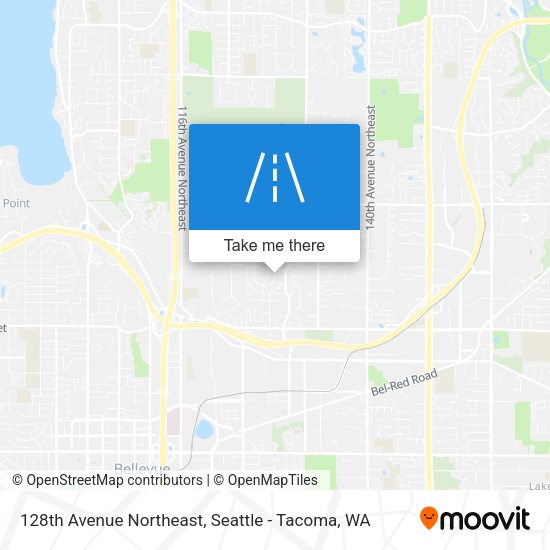 128th Avenue Northeast map