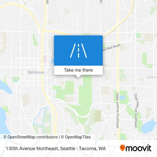 130th Avenue Northeast map