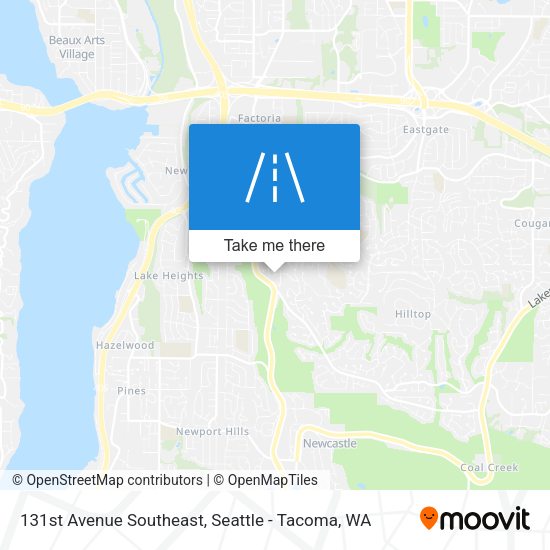 Mapa de 131st Avenue Southeast