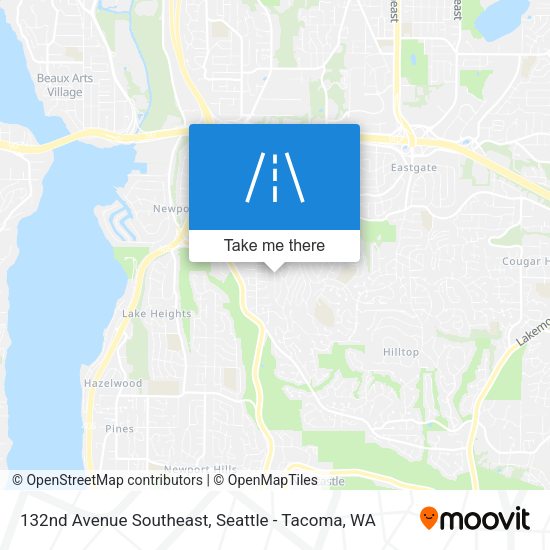 132nd Avenue Southeast map