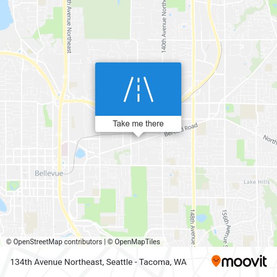 Mapa de 134th Avenue Northeast