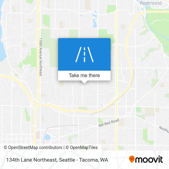 134th Lane Northeast map