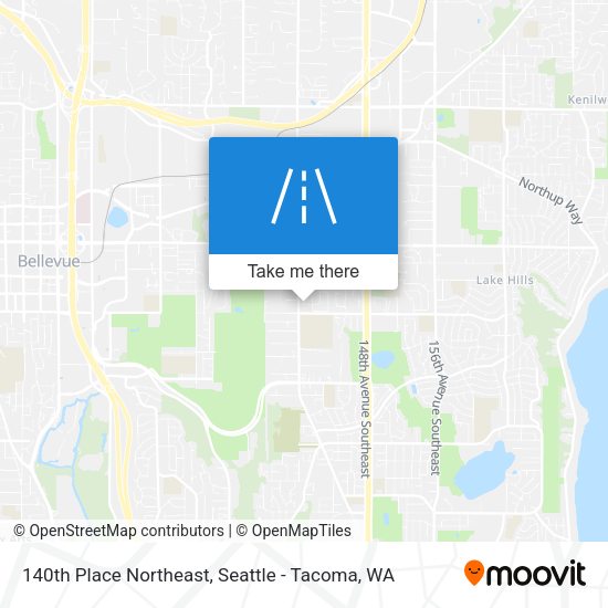 Mapa de 140th Place Northeast
