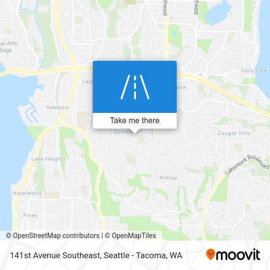 141st Avenue Southeast map