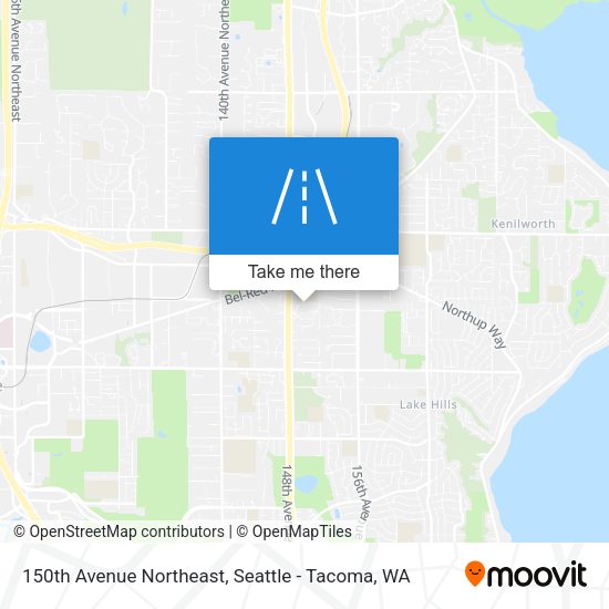150th Avenue Northeast map