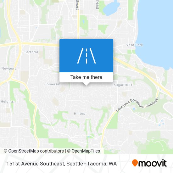 151st Avenue Southeast map