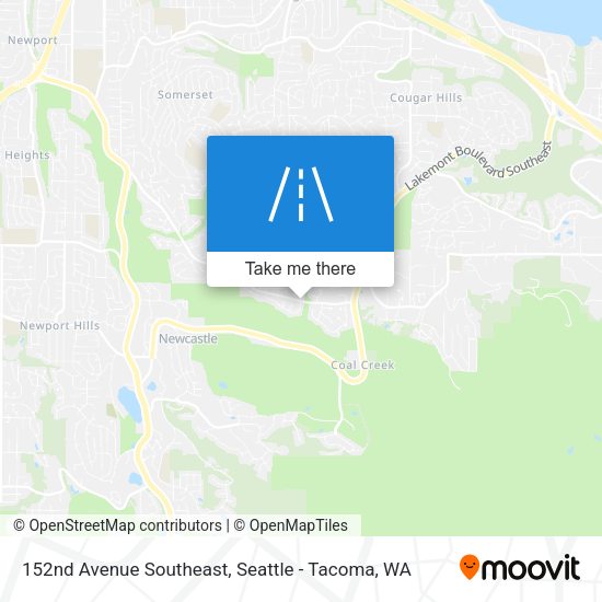 152nd Avenue Southeast map