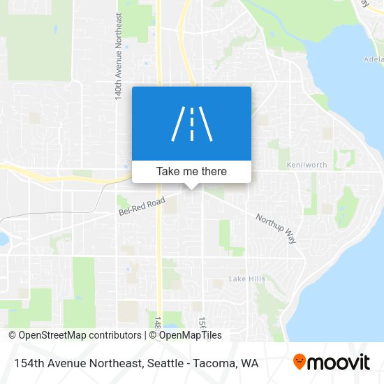 154th Avenue Northeast map