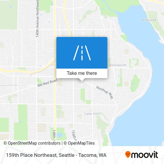Mapa de 159th Place Northeast