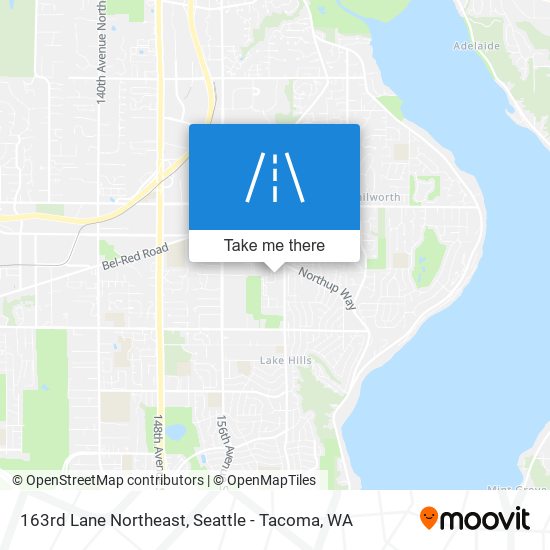 163rd Lane Northeast map