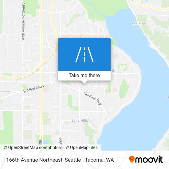 Mapa de 166th Avenue Northeast