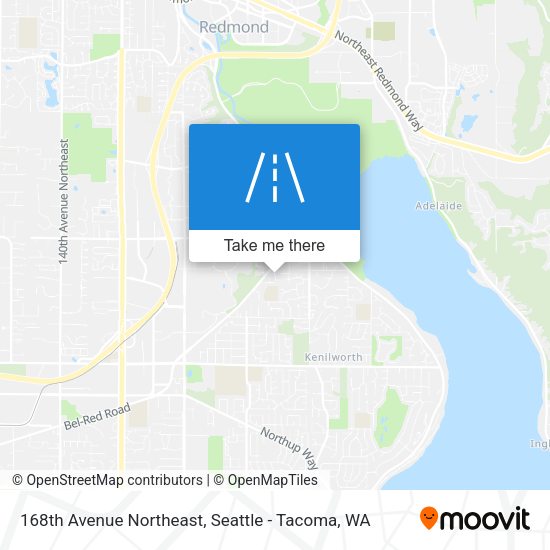 168th Avenue Northeast map