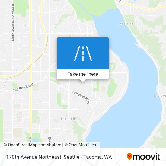 170th Avenue Northeast map