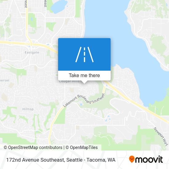 Mapa de 172nd Avenue Southeast