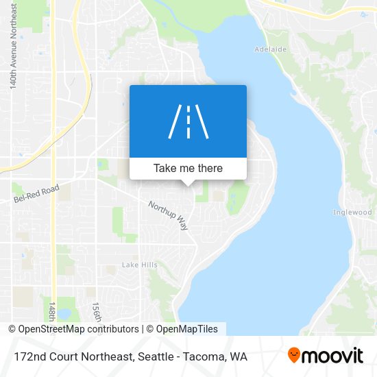 172nd Court Northeast map