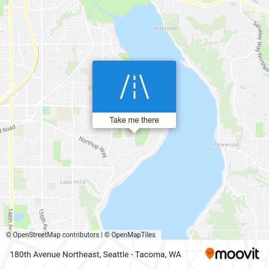 180th Avenue Northeast map