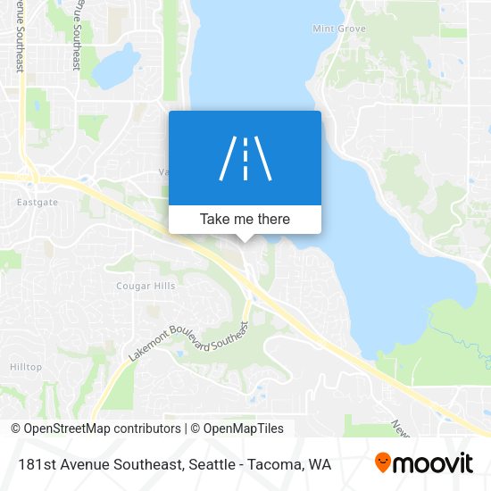 Mapa de 181st Avenue Southeast