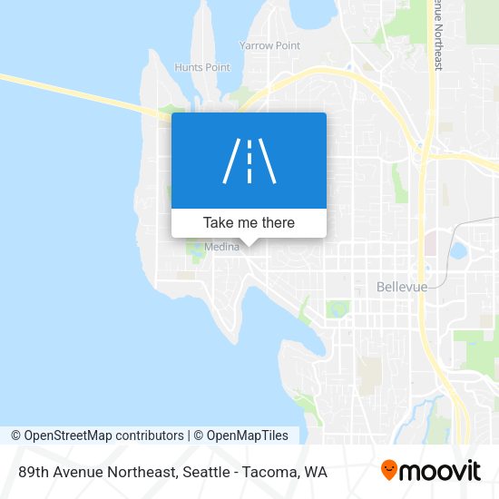Mapa de 89th Avenue Northeast