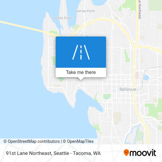 91st Lane Northeast map