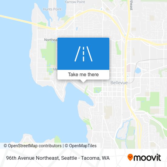96th Avenue Northeast map