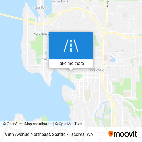 98th Avenue Northeast map