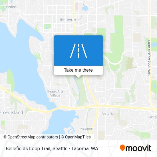 Bellefields Loop Trail map
