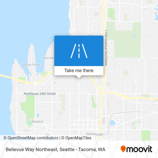 Mapa de Bellevue Way Northeast