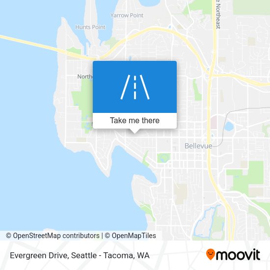 Mapa de Evergreen Drive